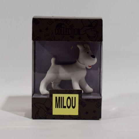 (TINTIN) MILOU Poupée de collection en porcelaine peinte à la main, Boîte d'origine, 8,5cm