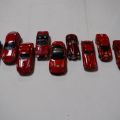 Ensemble de 10 voitures réduites en métal 1/43 FERRARI