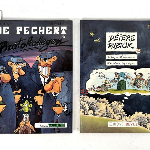 Deux albums de BD en luxembourgeois : Protokollegen et Déiere Rubrik
