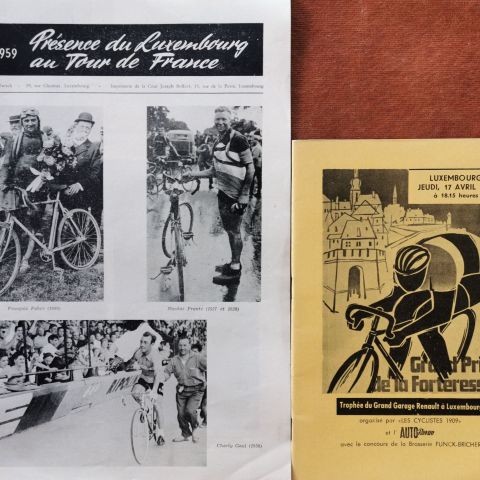 Fascicule du Grand Prix cycliste de la Forteresse et rétrospective du Tour de France au Luxembourg