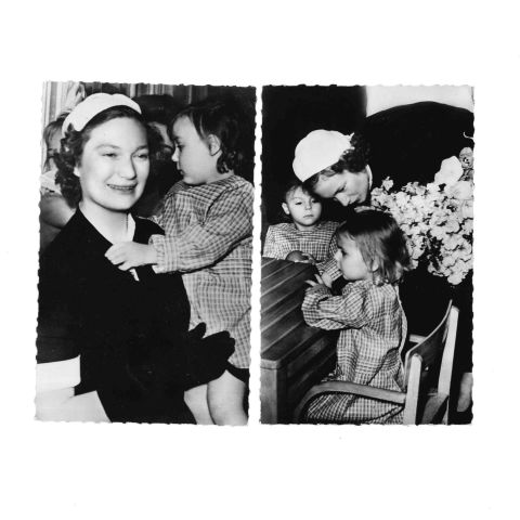 Souvenirs en images : Joséphine-Charlotte et ses enfants en 9 cartes-photos