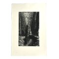 Etching signed by Gérard Trignac, *Le sanctuaire*, limited edition of 100 copies