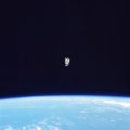 (NASA. GRAND FORMAT. CHALLENGER STS-41B. EVA. Mc CANDLESS) Photographie historique