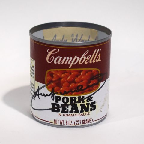 Boîte de conserve Campbell's par A. Warhol, signée, sans certificat, collection unique