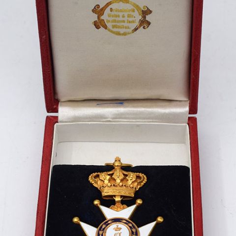(MÉDAILLE) Médaille de Chevalier/Officier de l'Ordre Grand-Ducal du Mérite Civil et Militaire d'Adolphe de NASSAU