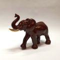 Élphant en chocolat, yeux dorés, pièce unique de 20,5 cm à Longwy