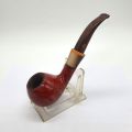 Pipe courbée Chacom Saint-Claude, bruyère laquée, historique depuis 1825, déjà fumée