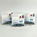 EURO 2004: 3 Taschen mit 9 unzirkulierten Münzen, großherzogliche Familie