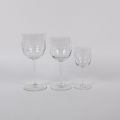 Service en cristal Art Déco : 14 verres à vin et digestif Rosenthal