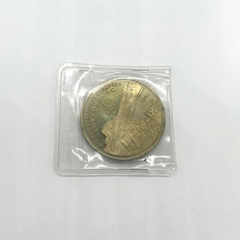 Médaille commémorative 5 écu célébrant le 40ème anniversaire du Parlement Européen