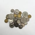 Collection of Common Swiss Coins from the 20th Century, 1 centime to 2 francs