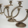 Paire de BOUGEOIRS à 3 chandelles