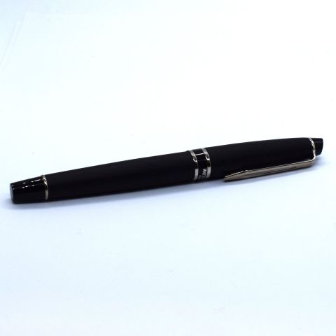 Stylo plume Waterman Expert noir mat, attributs chromés, en excellent état
