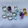 Assortment of faceted gemstones totaling 127,000 carats