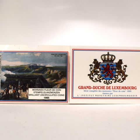 Série complète de monnaies "Fleur de coin", Institut monétaire luxembourgeois, 1995