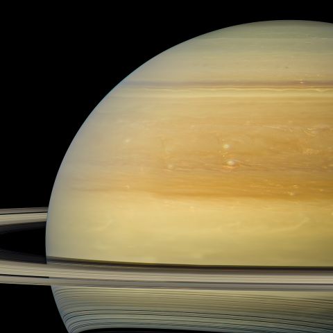 NASA. Mission spatiale interplanétaire CASSINI. Vue de la planète Saturne