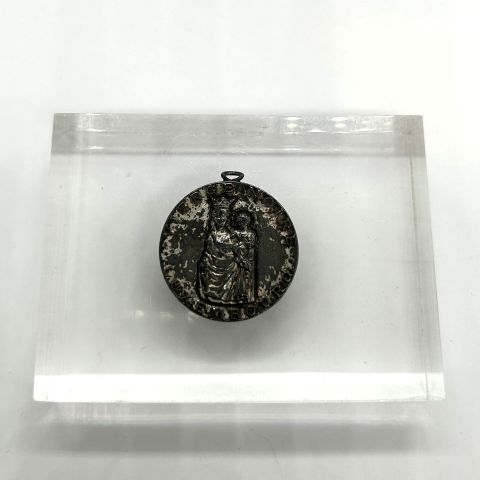 Médaille argent de la Vierge Noire de Neumünster par Olivier Kramer, 1979