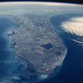 Nasa : Blick auf den Staat Florida aus dem Weltraum mit dem Space Shuttle Discovery