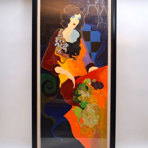 Sérigraphie d'Isaac Tarkay "Joséphine", numérotée 137/350, signée, 113 x 50 cm