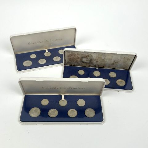 Coffrets de pièces Luxembourg 1980 en argent proof, qualité exceptionnelle, collection limitée