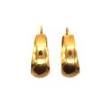 Elegant 18K yellow gold hoop earrings, 2.5 cm, light and refined