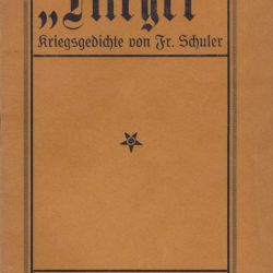 Gedichtband von Fr. Schuler über den Luftkrieg 1918
