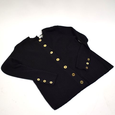 Gilet en laine Yves Saint Laurent avec boutons dorés signés YSL