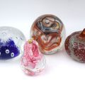 4 BOULES sulfure presse-papier