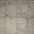 Plan de la Ville de Luxembourg en 1874 avec réseau de gaz souterrain
