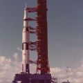Saturn 5 rocket: preparing for departure for the Moon, Cape Kennedy, 1969