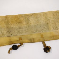 Parchemin du Seigneur de Bettembourg avec signatures, sceaux et écriture fanée