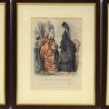 Set of 3 lithographs in color