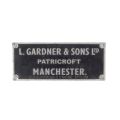 L. Gardner 6LX engine plate, vintage 1950-1960, good condition, 150 hp