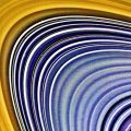 NASA Photographie Interplanétaire. Vue colorée des anneaux de Saturne