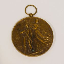 Steinfort 1956 Pompiers-Medaille aus Bronze mit 5 cm langem Riegel