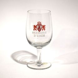 Brasserie d'Esch glass on large base, 0.4 L, 17 cm high