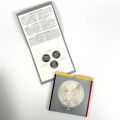 2000 Commemorative Set: 3 Albert II 200-franc silver coins