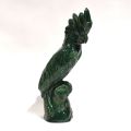 Rare cacatoès en faïence VILLEROY & BOCH Luxembourg, vert sapin, parfait état!