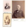 Portraits photographiques de Brandebourg fils : bébé, homme et notable décoré