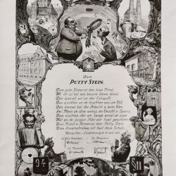 Poutty Stein et la confrérie "Coluquilles" : Ode des amis avec dessins humoristiques