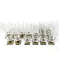 Ensemble vintage Rosenthal : flûtes, verres et liqueurs en cristal des années 60