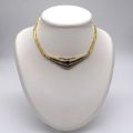 Collier en or 18 ct avec diamants et saphirs bleus, 38,60 g