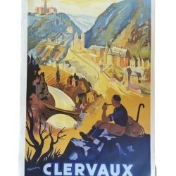 Tourist poster for Clervaux designed by Roger Gerson (1950s)