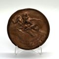 Künstlermedaille Trophée National 1973 von Jean Goedert, Bronze, 94 mm
