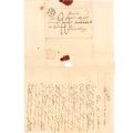 Lettre historique à Maréchal des Logis, gendarmerie de Luxembourg, cachets de 1842