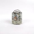 Théière en porcelaine chinoise, XIXe-XXe siècle, 24 cm de hauteur, objet d'art