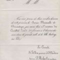 Soirée musicale du Carnaval 1876 : Lettre-Invitation de l'Union Dramatique de Luxembourg