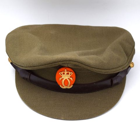 (ARMÉE) Casquette d'officier de l'armée luxembourgeoise couleur vert olive