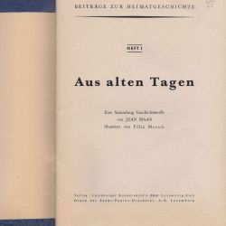 Aus alten Tagen: Illustration von Félix MERSCH - Ausgabe von 1950 (Luxemburg)