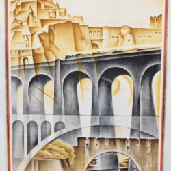 Tourist poster of the Grand Duchy of Luxembourg designed by Rabinger (1920s)